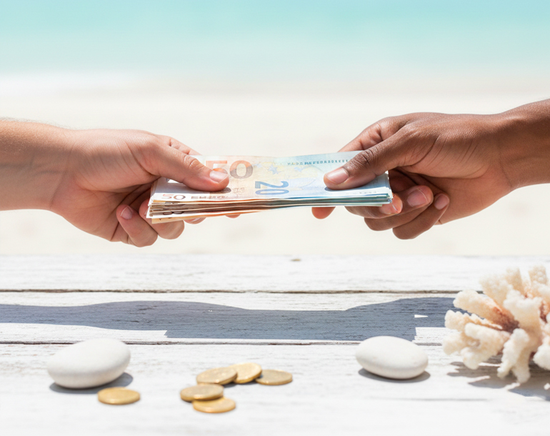 PalmBeach seafood restaurant santa maria sal charity cash